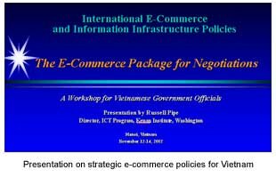Powerpoint on e-commerce policies for Vietnam
