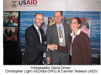 Ambassador David Gross, Christopher Light and Carmen Tedesco