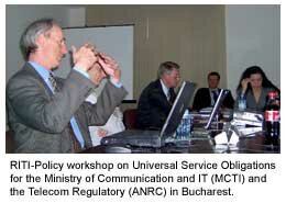 Photo from the RITI-Policy Universal Service Obligations workshop