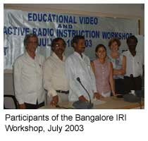 Participants of the Bangalore IRI Workshop, July 2003.
