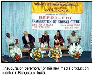  Inauguration ceremony for the new media production center in Bangalore, India.