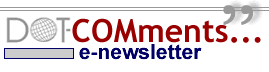 DOT-COMments e-newsletter banner