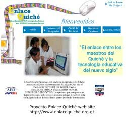 Proyecto Enlace Quiché web site http://www.enlacequiche.org.gt
