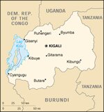 Map of Rwanda - courtesy of CIA