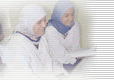 image of two girls from Egypts using a computer