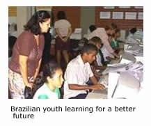 Brazilian youth learning for the future.