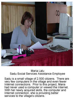 Maria Lalu, Sadu Social Service Assistance Employee