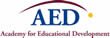 The logo for AED